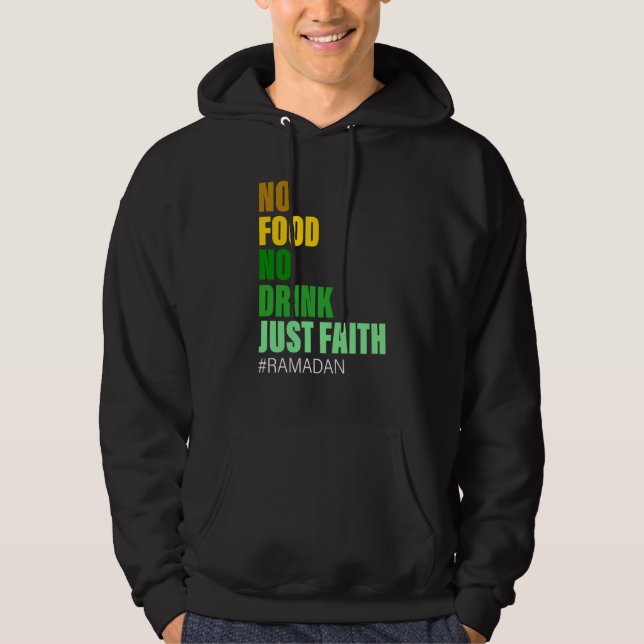 Ramadan Kareem 2023 Islamic Fasting Outfit for Men Hoodie (Front)