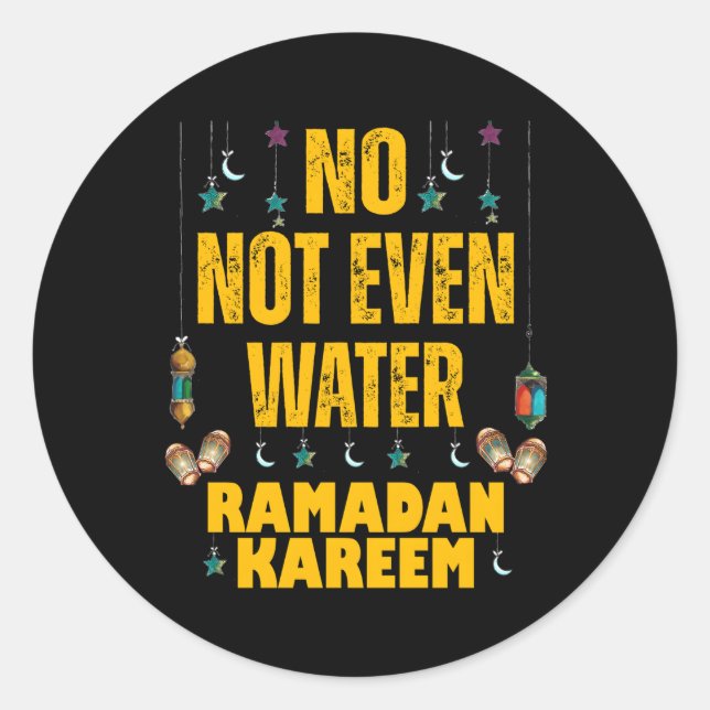 Ramadan Kareem 2023Islamic Fasting For Classic Round Sticker (Front)
