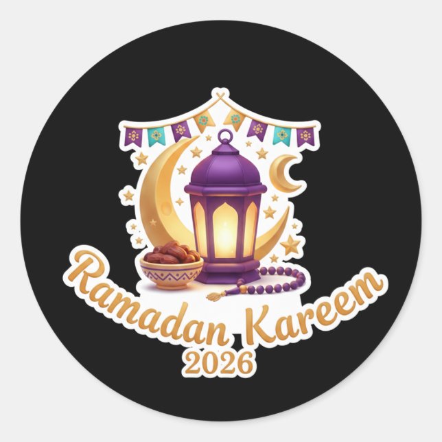 Ramadan Kareem 2026 Festive Celebration Sticker (Front)