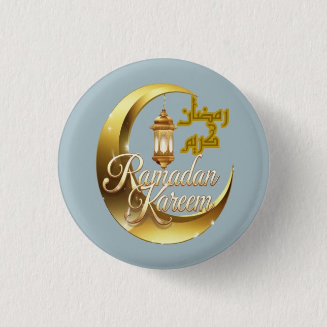 Ramadan Kareem 3 Cm Round Badge (Front)