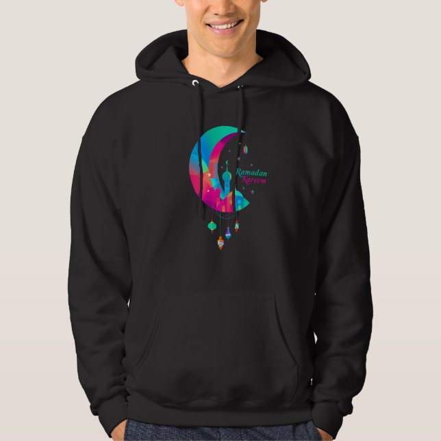 Ramadan Kareem Crescent  Graphic Tees & Cool Desig (Front)