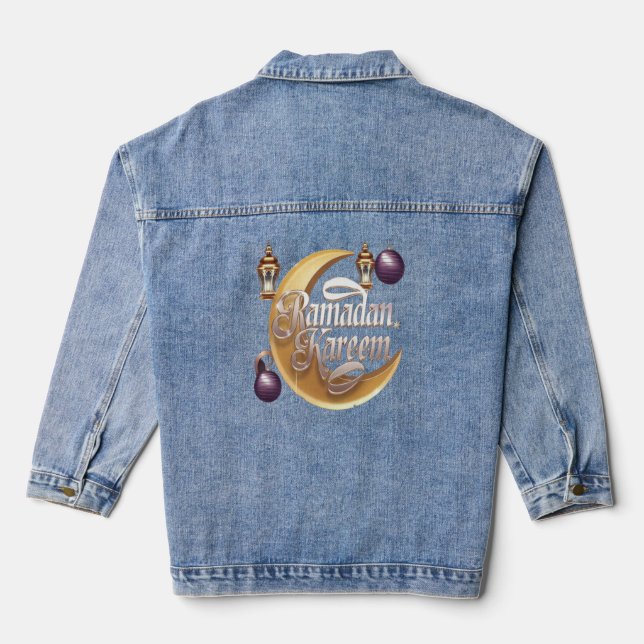 Ramadan Kareem Denim Jacket (Back)
