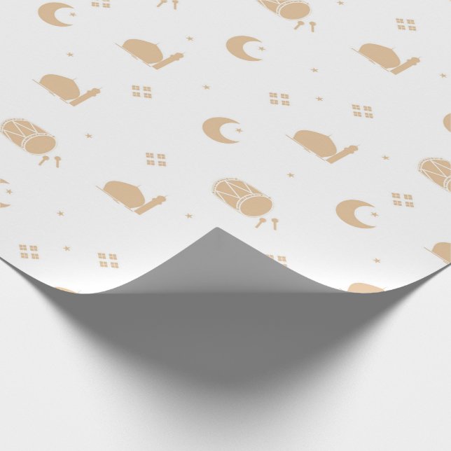 Ramadan Kareem Eid Mubarak Happy Eid Wrapping Paper (Corner)