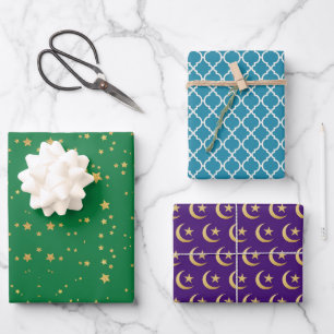 Ramadan Kareem Eid Mubarak Happy Eid Wrapping Paper Sheet