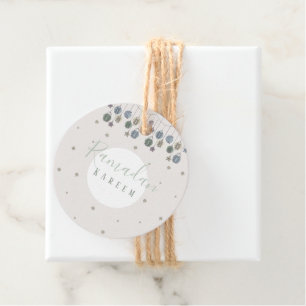 Ramadan kareem gift tag