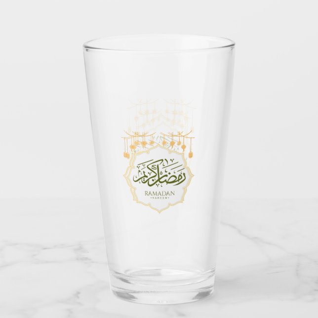  Ramadan Kareem Glass Cup (Front)