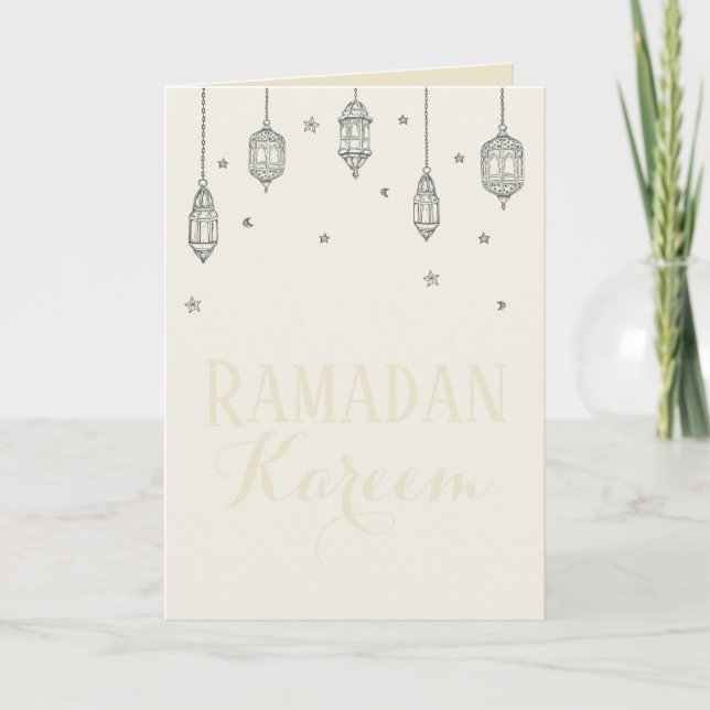Ramadan Kareem Greeting card ,gift card (Front)