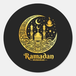 Ramadan Kareem Happy Fasting Ramadan Mubarak Islam Classic Round Sticker