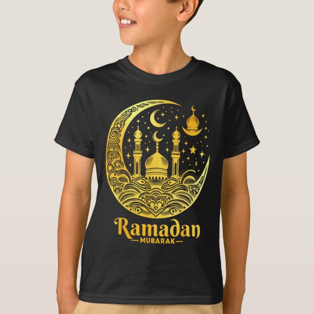 Ramadan Kareem Happy Fasting Ramadan Mubarak Islam T-Shirt (Front)