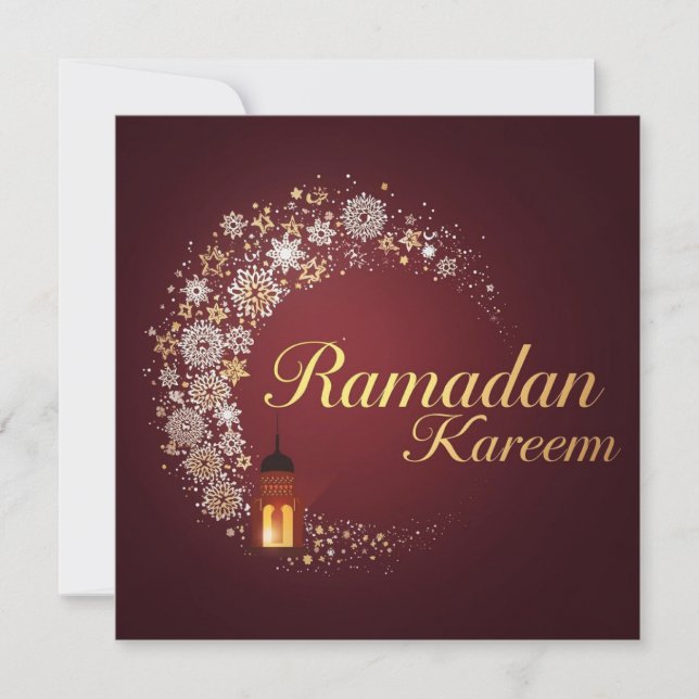 Ramadan Kareem holiday Personalised  Modern Card (Front)