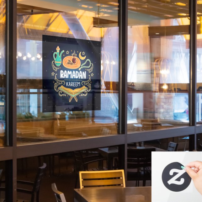 Ramadan Kareem Home or Business (Restaurant Window)