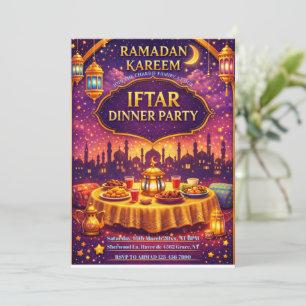 Ramadan Kareem Iftar dinner Party Invitation