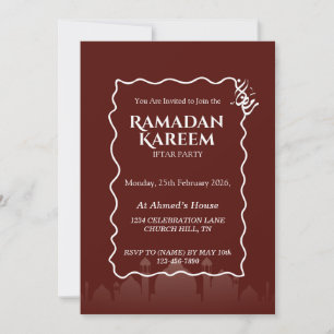 Ramadan Kareem Iftar Invitation Personalized