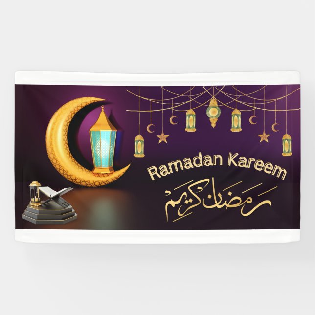 Ramadan Kareem Islamic Banner Vinyl Banner  (Horizontal)