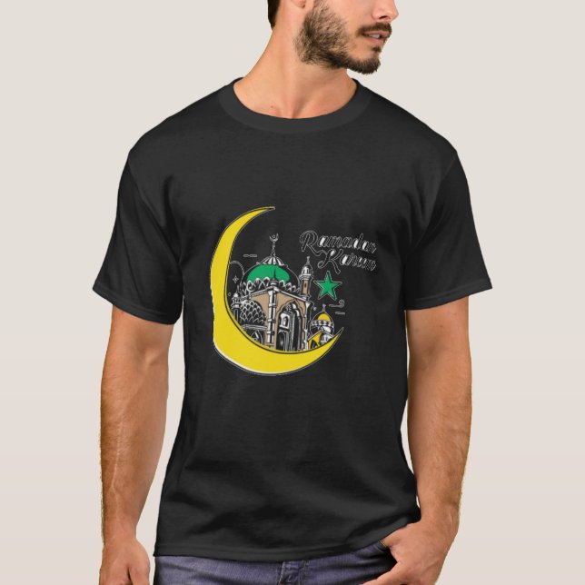 Ramadan Kareem Islamic Fasting T-shirt (Front)