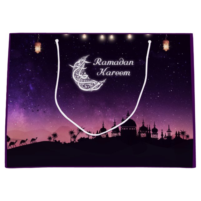Ramadan Kareem Large Gift Bag (Front)