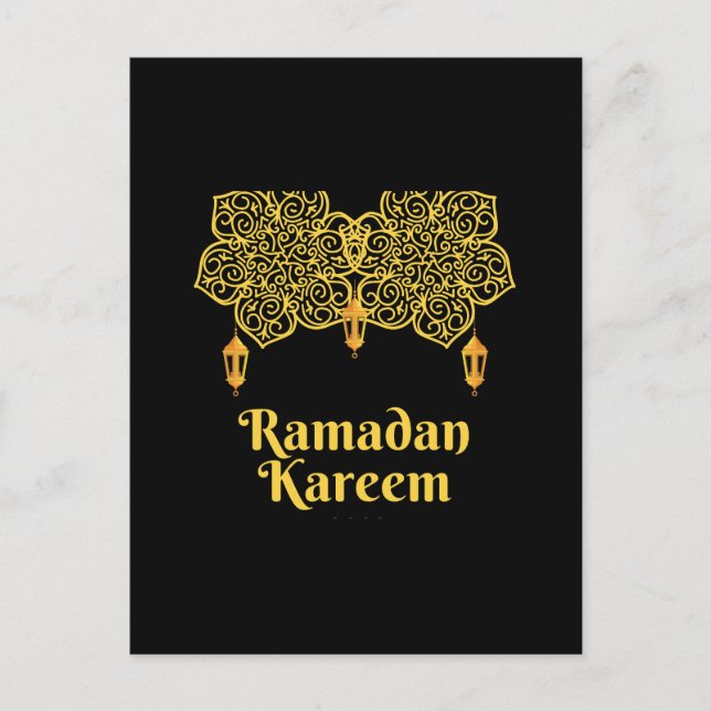 Ramadan Kareem Meaning - Eid Mubarak 2026   Postcard (Front)