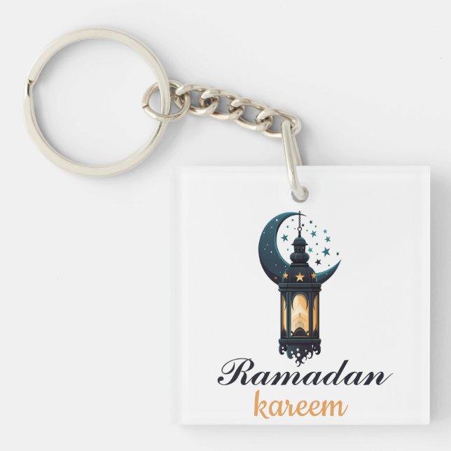 Ramadan Kareem Mubarak Lantern ramadan 2024 Key Ring (Front)