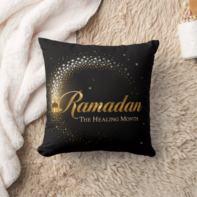 Ramadan Kareem Mubarak Lantern Ramadan 2026 Throw  Cushion (Blanket)