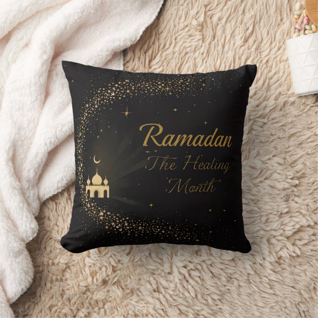 Ramadan Kareem Mubarak Lantern Ramadan 2026 Throw  Cushion (Blanket)