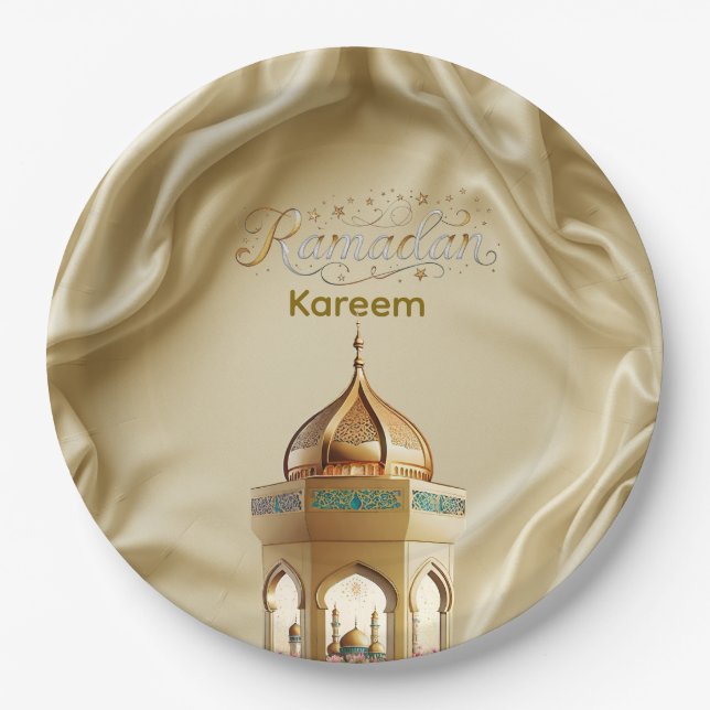 Ramadan Kareem Paper Plate (Front)