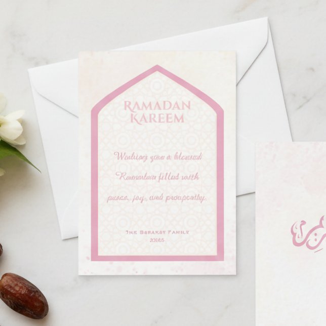 Ramadan Kareem Personalized Greeting Card (Creator Uploaded)