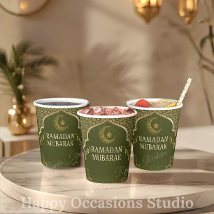 Ramadan Kareem Ramadan Mubarak Paper Cups