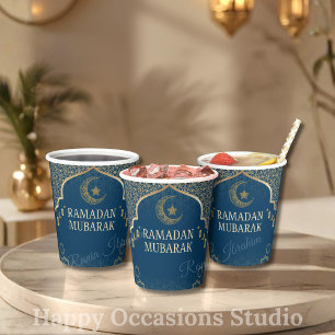 Ramadan Kareem Ramadan Mubarak Paper Cups