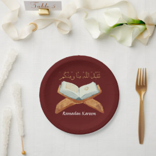 Ramadan Kareem Ramadan Mubarak  Paper Plates
