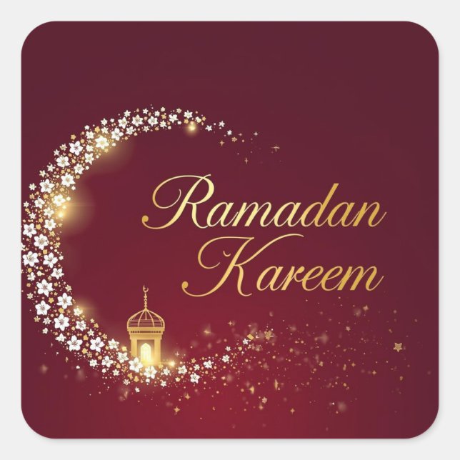 Ramadan Kareem Round Sticker Gift (Front)