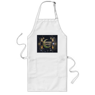 Ramadan Kareem shiny sky Long Apron