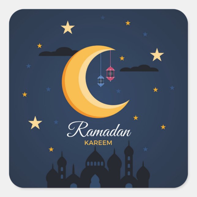 Ramadan Kareem Square Sticker (Front)