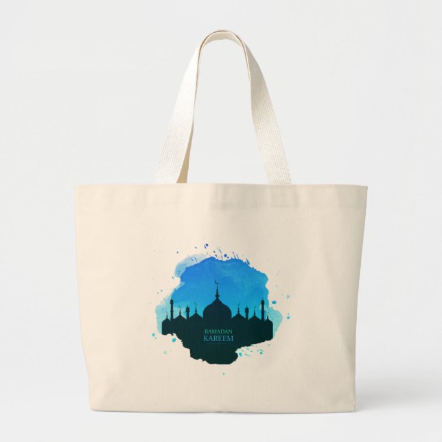 ramadan kareem T-Shirt Large Tote Bag (Front)