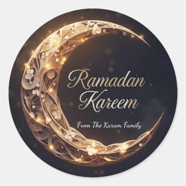 Ramadan Kareem theme gift Sticker for celebration (Front)