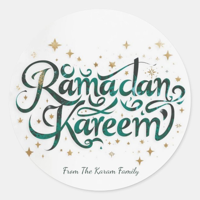 Ramadan Kareem theme gift Sticker for celebration (Front)