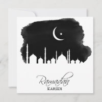 Ramadan Kareem Watercolor Mosque 