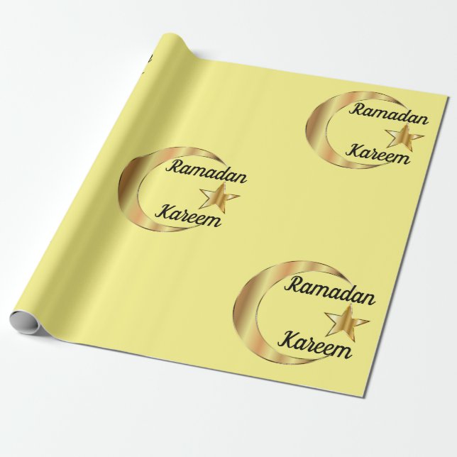Ramadan Kareem Wrapping Paper (Unrolled)