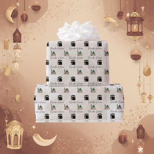 Ramadan Kareem Wrapping Paper – Kaaba & Masjid 