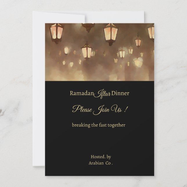 Ramadan Lampards- Iftar  Invitation (Front)