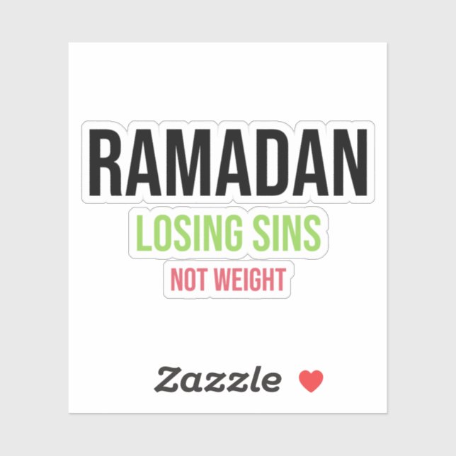 Ramadan Losing Sins Not Weight (Sheet)