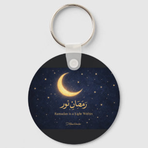 Ramadan Moon Islamic Art – Ramadan Is a Light With Key Ring