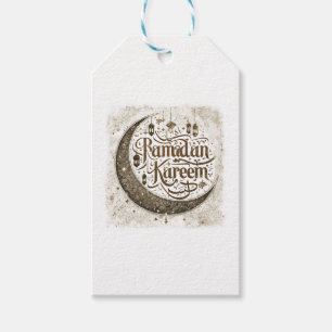 Ramadan Mubarak Celebration Traditional Lanterns Gift Tags