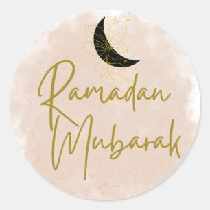 Ramadan Mubarak Classic Round Sticker