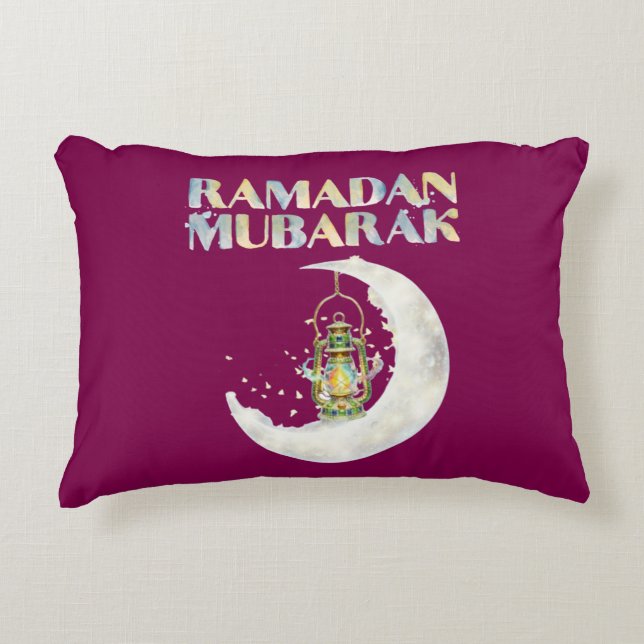 Ramadan Mubarak Decorative Cushion (Front)