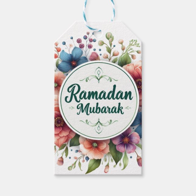Ramadan  Mubarak  Gift Tags (Front)