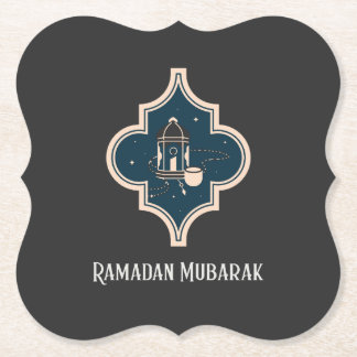 Ramadan Mubarak Iftar Party Paper Coaster