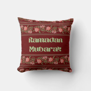 Ramadan Mubarak Islamic Arabesque Border pattern Cushion