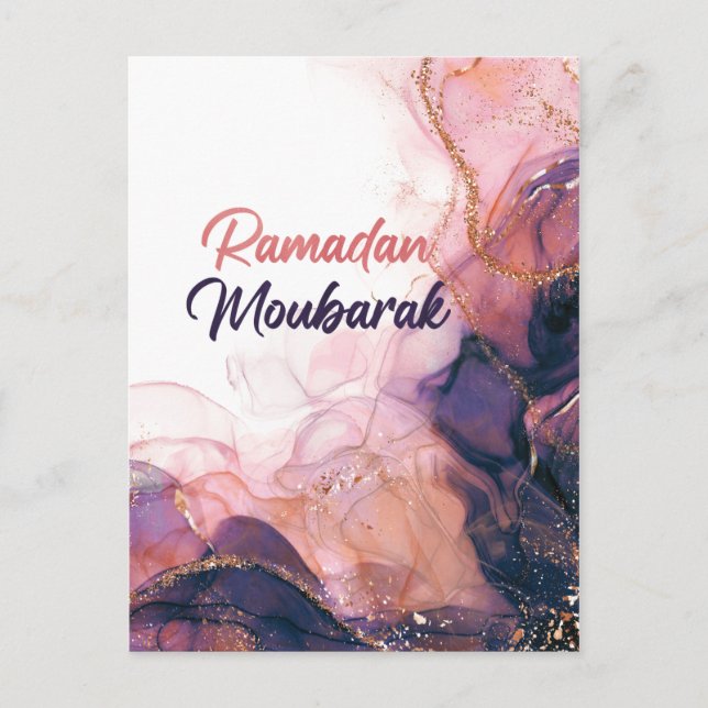 Ramadan mubarak islamic gifts card (Front)