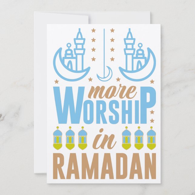 Ramadan Mubarak Kareem Invitation (Front)