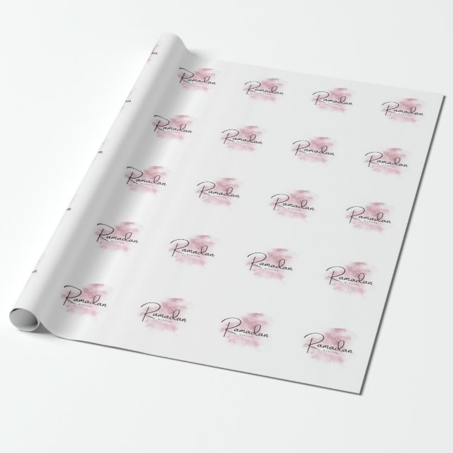 Ramadan Mubarak karem Wrapping Paper (Unrolled)